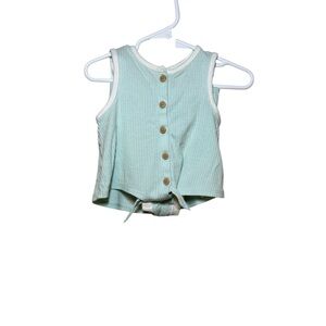 Cat & Jack Baby Girl Mint Green Matching Set Tank and Shorts Size 18 Months